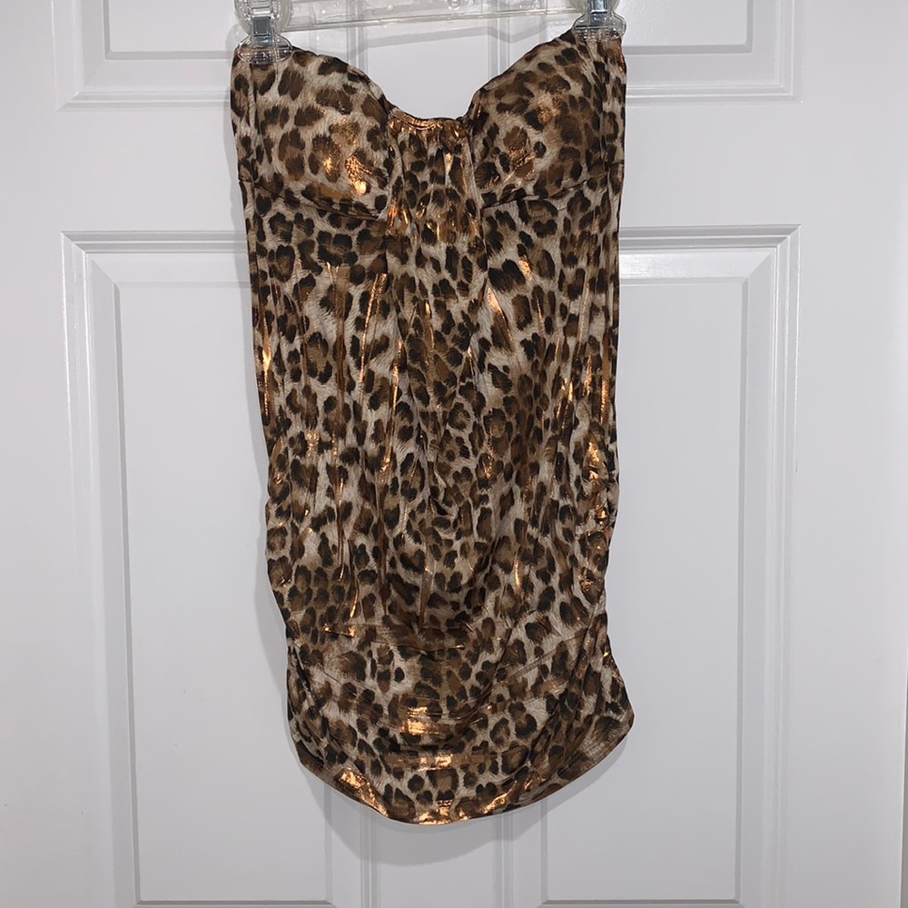 Daytrip Metallic Animal Print Mini-dress